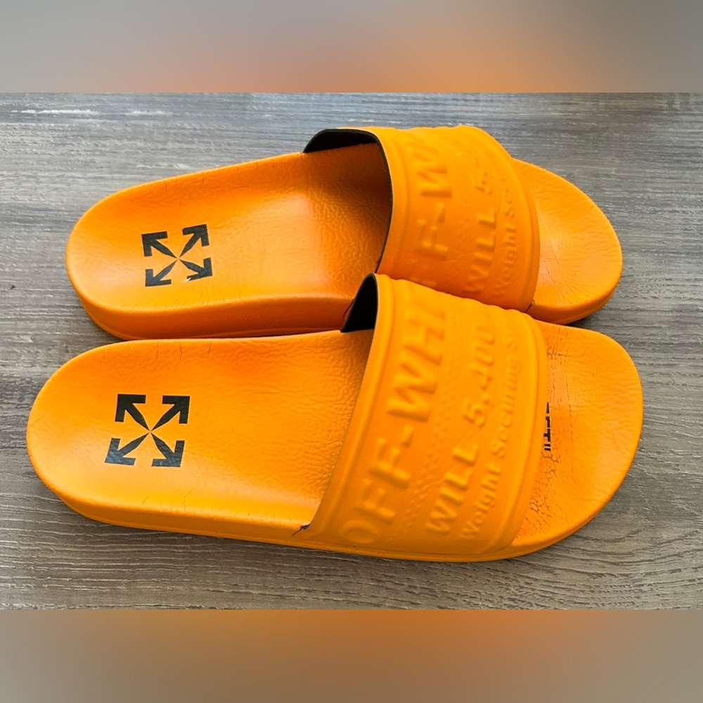 OFF WHITE Logo Pool Slide